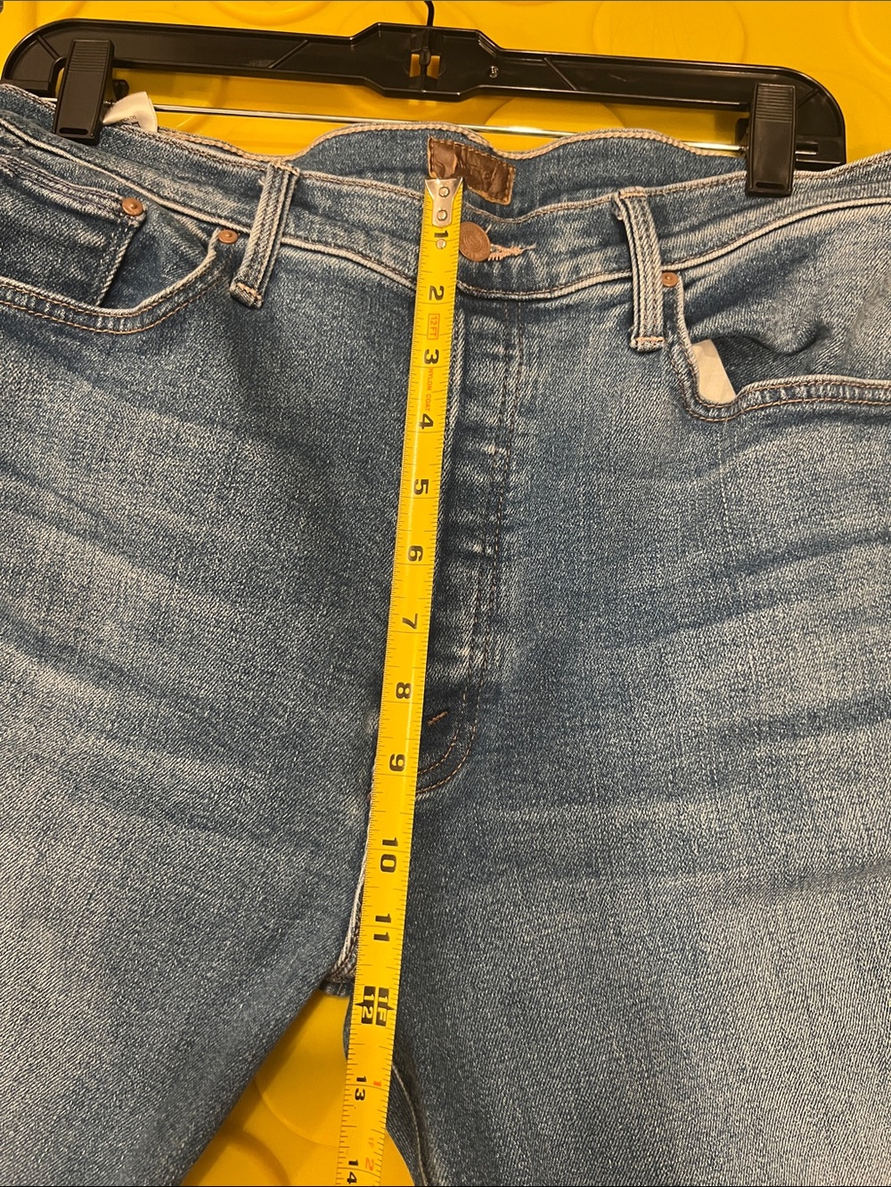 MOTHER The Tripper Ankle Work Hard Play Hard Light Blue Jeans Size 33 - Picture 10 of 12